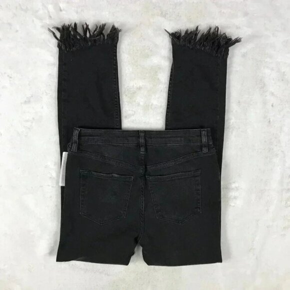 FREE PEOPLE Frayed Skinny Jeans Size 25 - Picture 8 of 10